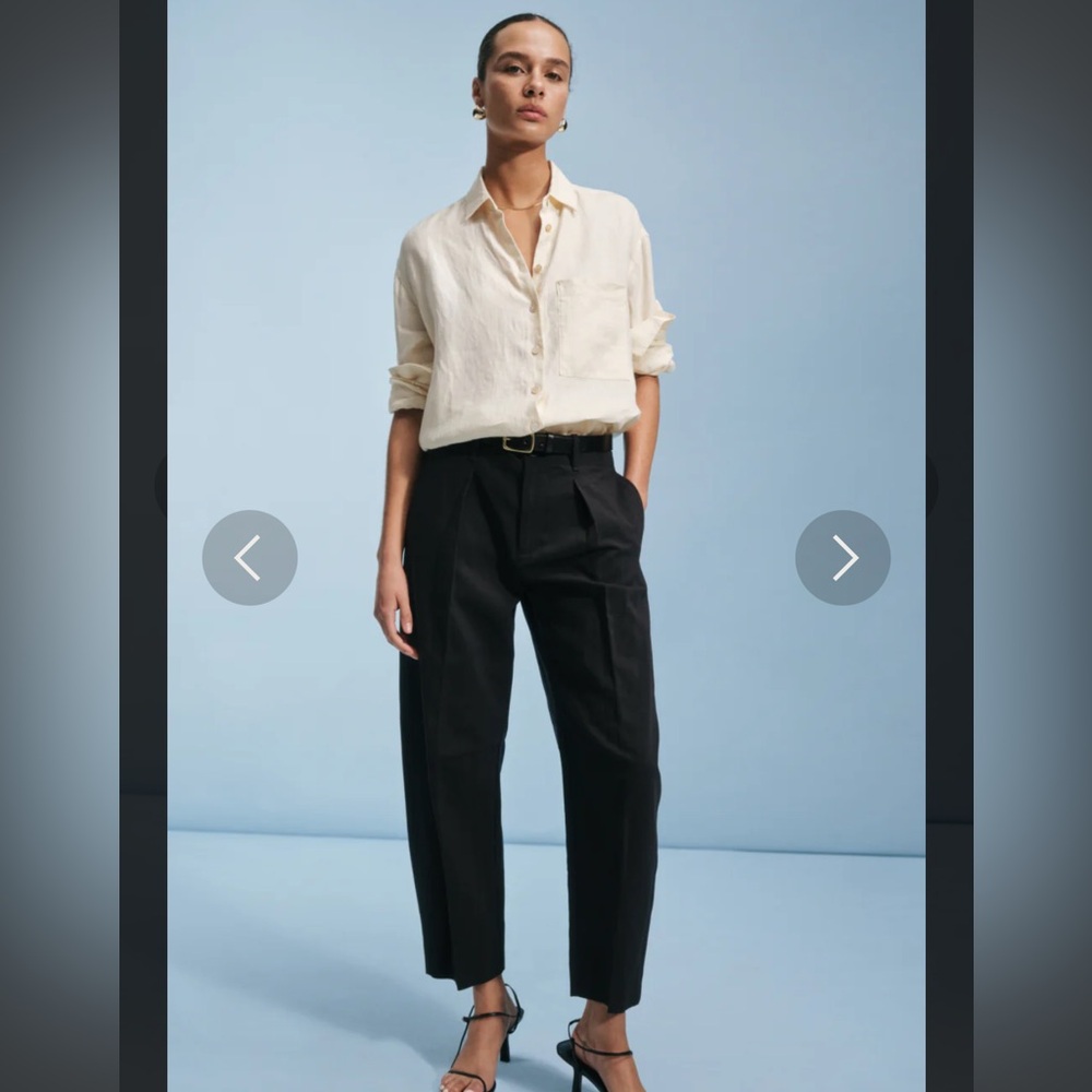 AYR Bam, Washed Black Pleated Trousers, 12